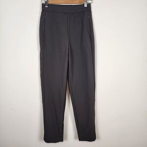 OGL NWT FuzzLuxe High Waisted Straight Leg Pull On Pant Deep Gray Womens Size XS